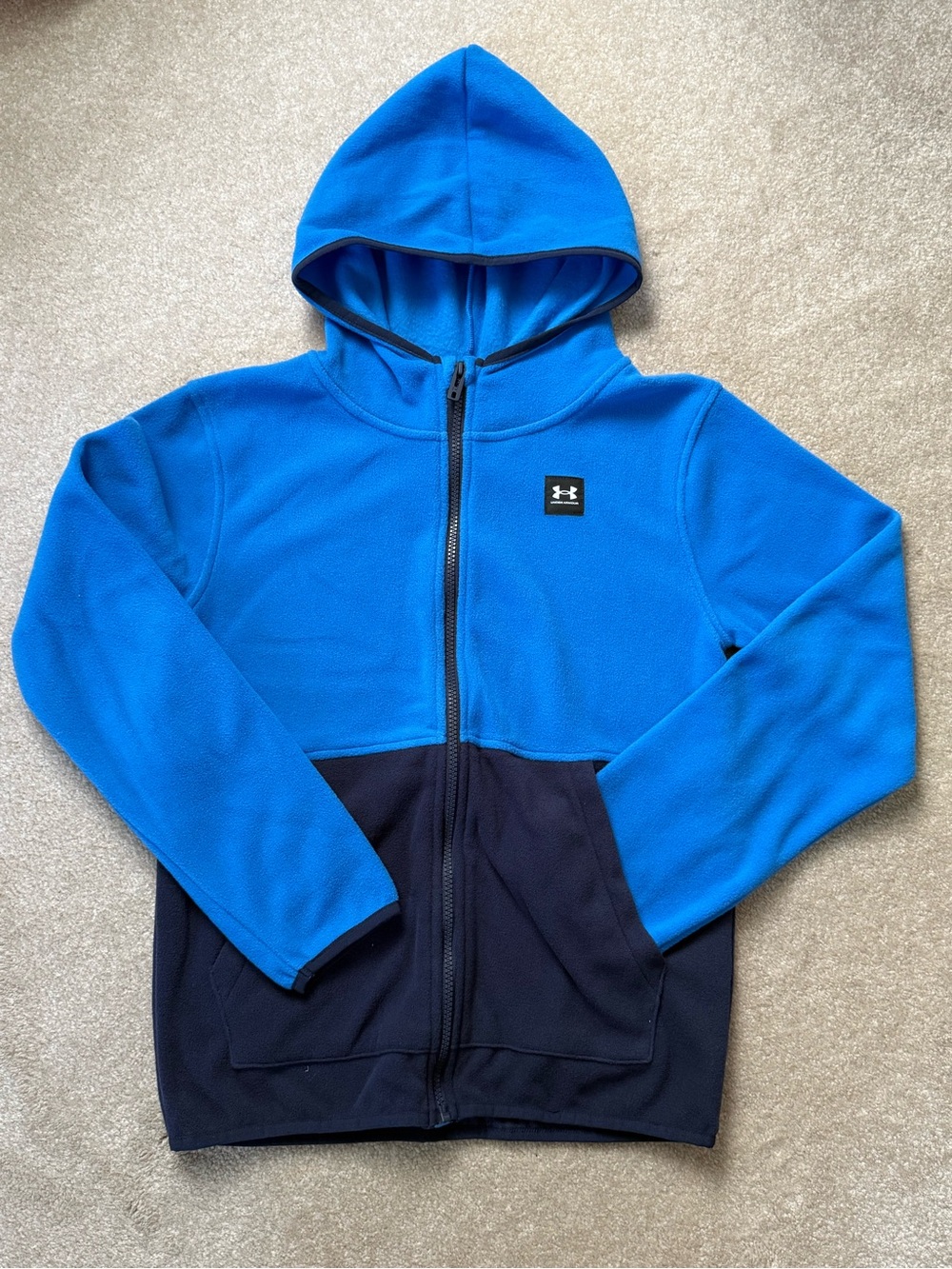 Under Armour Boys' Blue & Navy Full-Zip Hoodie Jacket